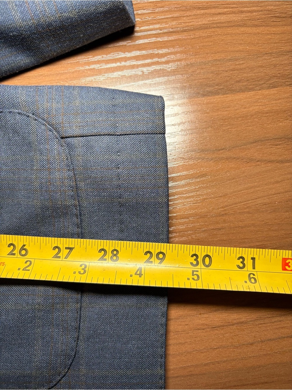Bar III Blue Windowpane Plaid Blazer Sport Coat Two Button Business Casual - Picture 12 of 13